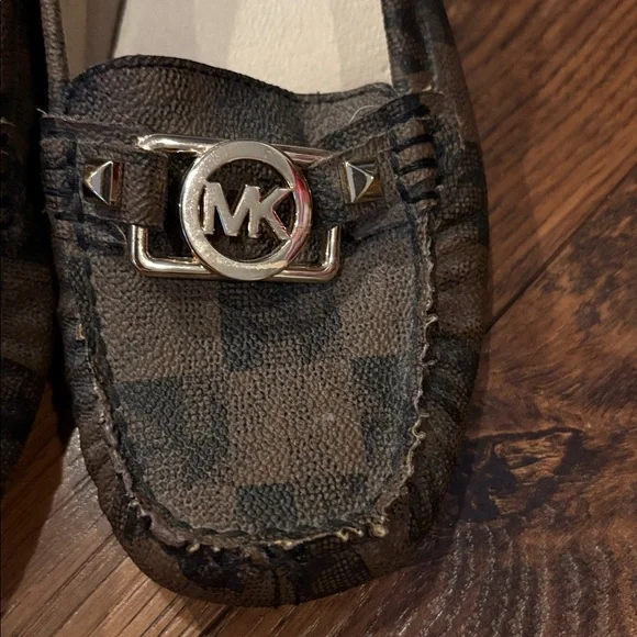 Michael Kors Checkered Brown Loafers - Picture 3 of 12